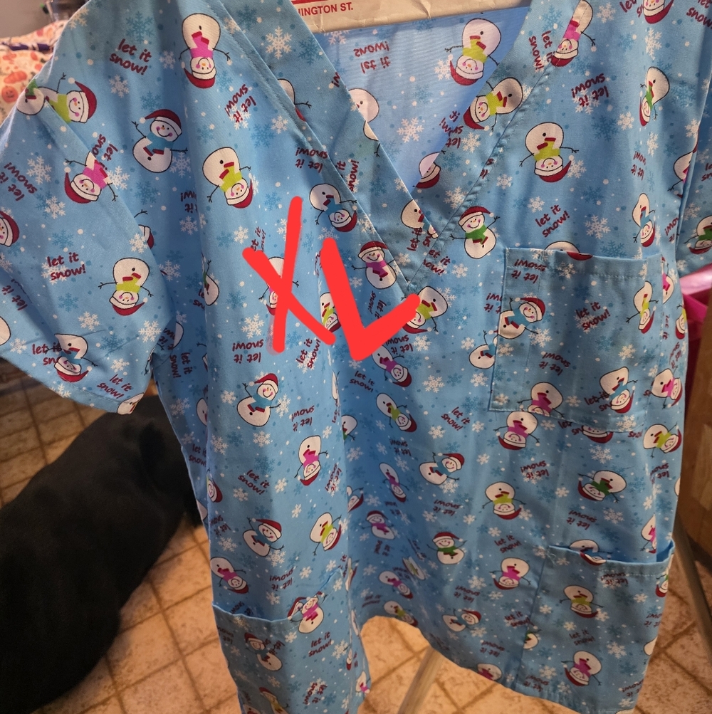 Snowman Print Kids Pajamas - Blue